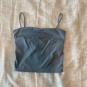 HALARA Athleisure Square Neck Spagetti Strap Tank Top